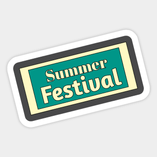 Summer Festival Sticker